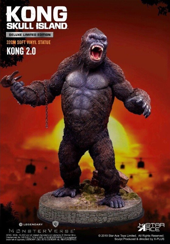 King Kong (2.0, Deluxe), Kong: Skull Island, Star Ace, X-Plus, Pre-Painted, 4897057889056